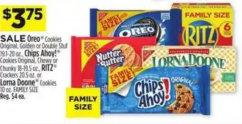 Dollar General Oreo Cookies Original, Golden Or Double Stuf, Chips Ahoy! Cookies Original, Chewy Or Chunky, Ritz Crackers Or Lorna Doone Coo offer