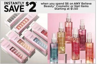 Dollar General Believe beauty cosmetic or nail items offer
