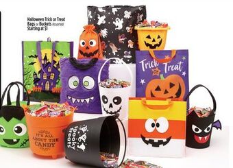 Dollar General Halloween trick or treat bags or buckets offer