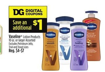 Dollar General Vaseline lotion products offer