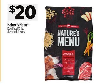 Dollar General Nature's menu dog food offer