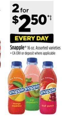 Dollar General Snapple offer