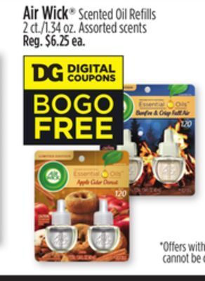 Dollar General Air wick scented oil refi lls offer