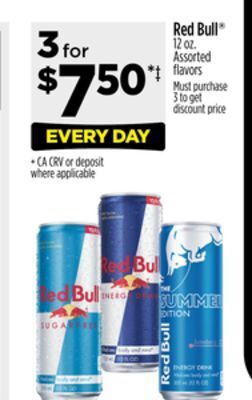 Dollar General Red bull offer