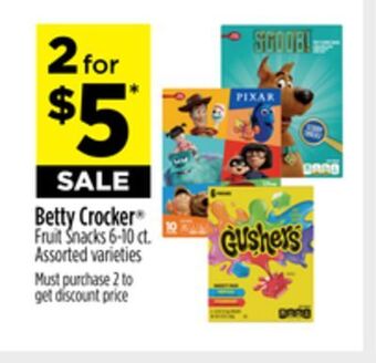 Dollar General Betty crocker fruit snacks offer