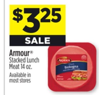 Dollar General Armour stacked lunch meat offer