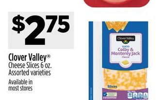 Dollar General Clover valley cheese slices offer