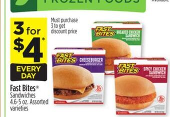 Dollar General Fast bites sandwiches offer