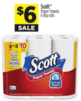 Dollar General Scott paper towels offer