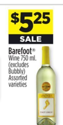 Dollar General Barefoot wine offer