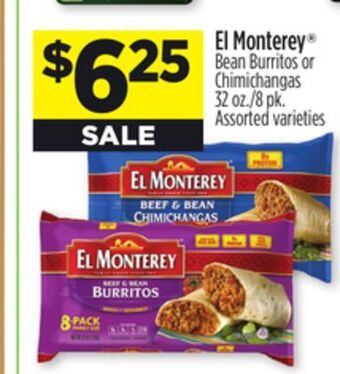 Dollar General El monterey bean burritos or chimichangas offer