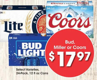 Kroger Bud, Miller or Coors offer