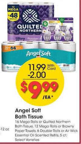 Kroger Angel Soft Bath Tissue offer