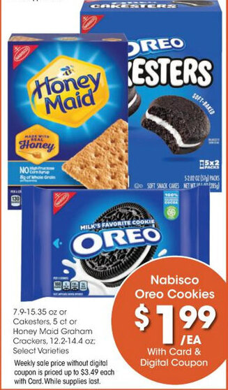 Kroger Nabisco Oreo Cookies offer