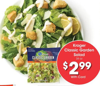 Kroger Kroger Classic Garden Salad 24 oz offer