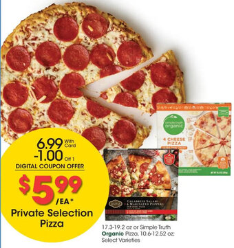 Kroger Private Selection Pizza offer