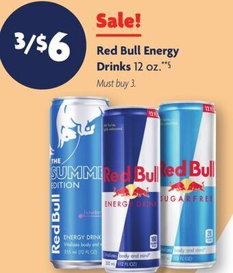 Family Dollar Red bull energy drinks offer