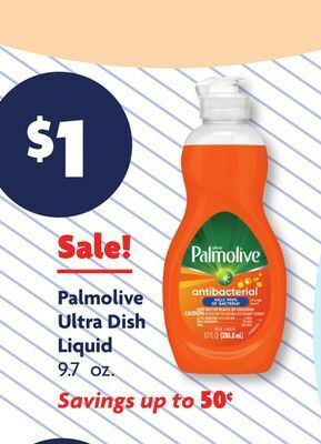Family Dollar Palmolive ultra dish liquid offer