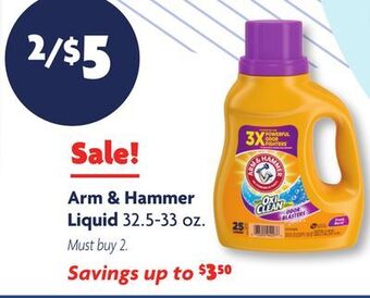 Family Dollar Arm & hammer liquid offer