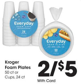 Kroger Kroger Foam Plates offer