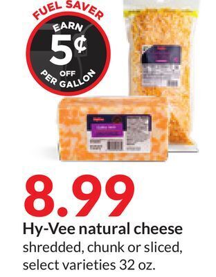 Hy-Vee Hy-vee natural cheese offer