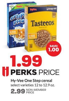 Hy-Vee Hy-vee one step cereal offer