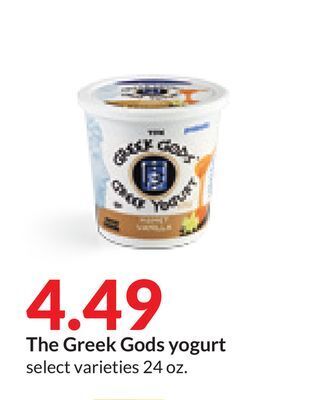 Hy-Vee The greek gods yogurt offer