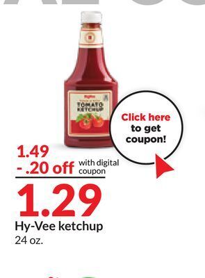 Hy-Vee Hy-vee ketchup offer