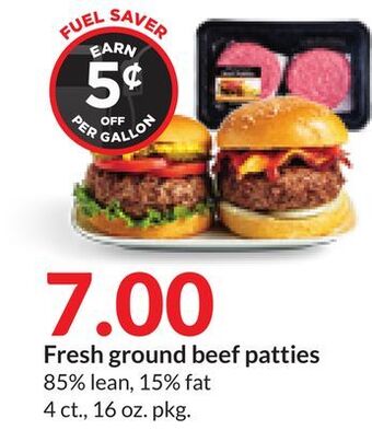 Hy-Vee Fresh ground beef patties offer