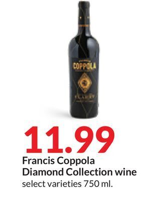 Hy-Vee Francis coppola diamond collection wine offer
