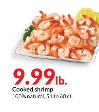 Hy-Vee Cooked shrimp offer