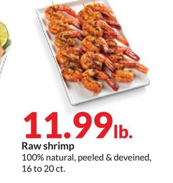 Hy-Vee Raw shrimp offer