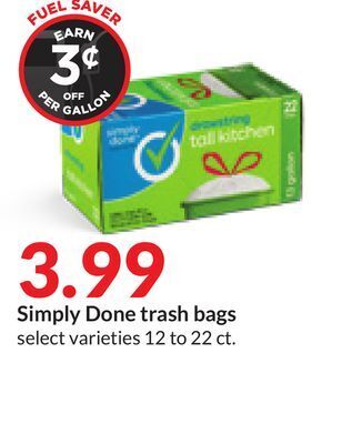 Hy-Vee Simply done trash bags offer