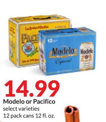 Hy-Vee Modelo or pacifico offer