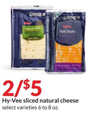 Hy-Vee Hy-vee sliced natural cheese offer