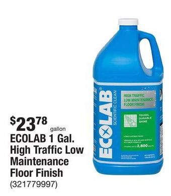 The Home Depot Ecolab 1 gal. high traffic low maintenance floor finish offer