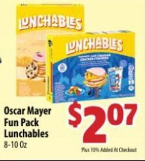 Mac's Market Oscar Mayer Fun Pack Lunchables 8-10 Oz offer