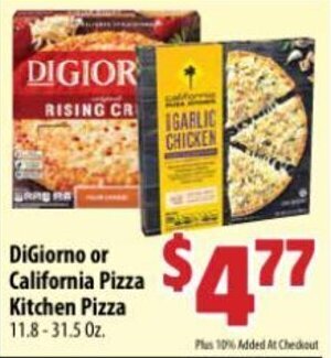 Mac's Market DiGiorno or California Pizza Kitchen Pizza offer