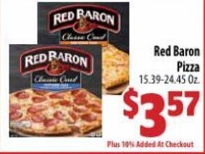 Mac's Market Red Baron Pizza offer