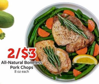 Fareway All-Natural Boneless Pork Chops offer