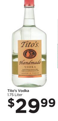 Food 4 Less Tito's vodka offer