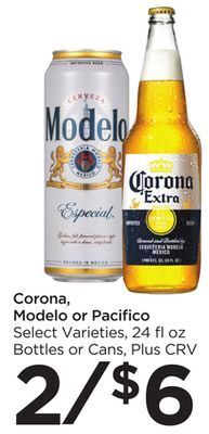 Food 4 Less Corona, modelo or pacifico offer