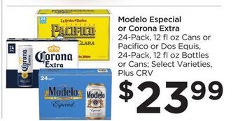 Food 4 Less Modelo especial or corona extra offer