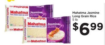 Food 4 Less Mahatma jasmine long grain rice offer