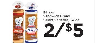 Food 4 Less Bimbo sandwich bread offer