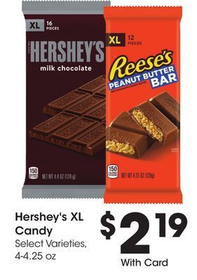 Ralphs Hershey's xl candy offer