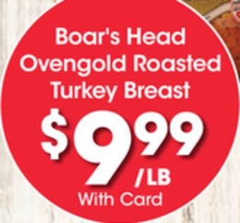 Ralphs Boar's head ovengold roasted turkey breast offer