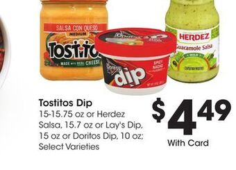 Ralphs Tostitos dip offer