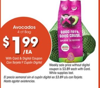 Ralphs Avocados offer