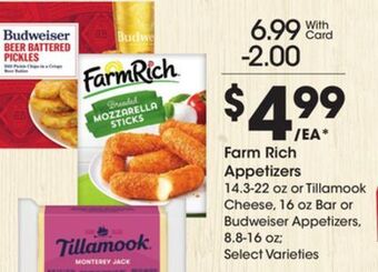 Ralphs Farm rich appetizers offer
